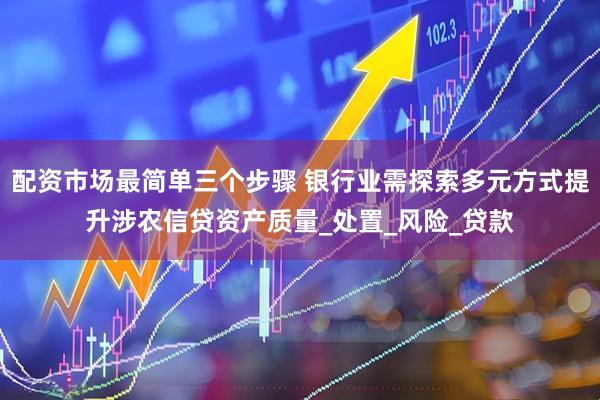 配资市场最简单三个步骤 银行业需探索多元方式提升涉农信贷资产质量_处置_风险_贷款